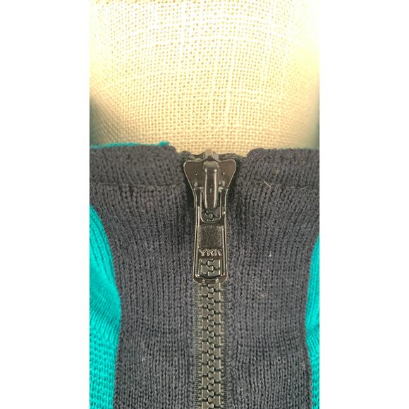 Kenar 2 Vintage Zip Up Long Sleeve Wool Blend Knit Dress Womens Size Small - Picture 9 of 11